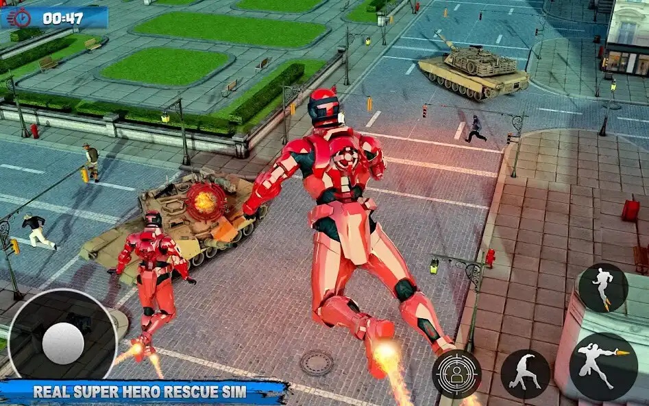 Play Robot Sky Rescue Simulator as an online game Robot Sky Rescue Simulator with UptoPlay