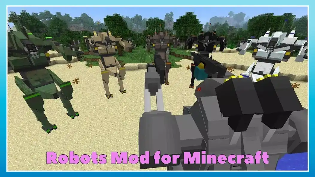 Play Robots Mod for Minecraft PE  and enjoy Robots Mod for Minecraft PE with UptoPlay
