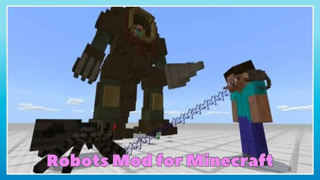 Play Robots Mod for Minecraft PE as an online game Robots Mod for Minecraft PE with UptoPlay