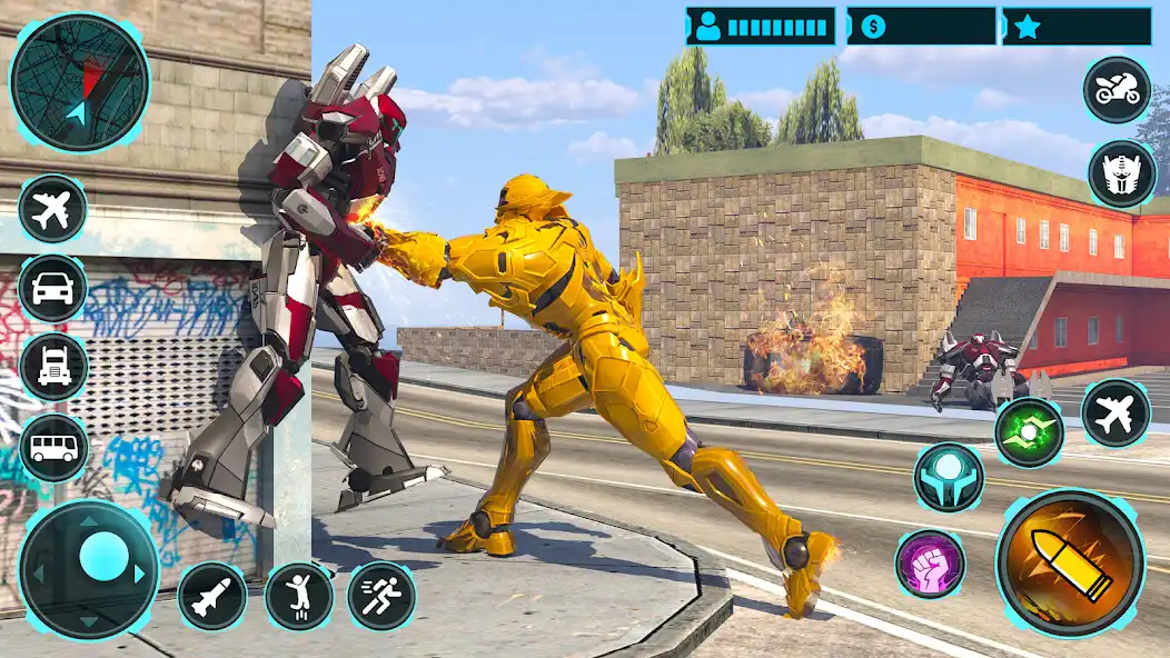 Play Robot War - Robot Transform 3D as an online game Robot War - Robot Transform 3D with UptoPlay