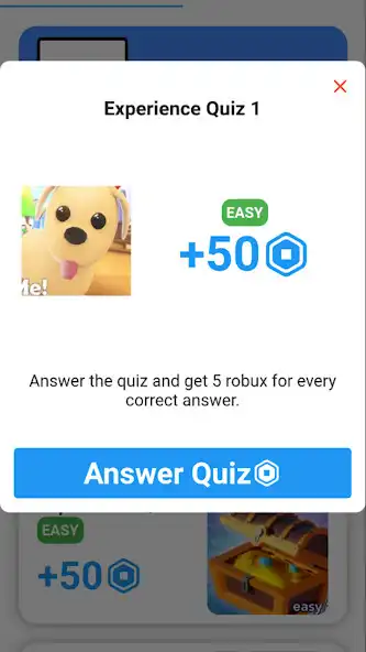 Play Robux Reward Quiz as an online game Robux Reward Quiz with UptoPlay