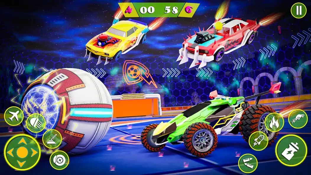 Play Rocket Car: Car Ball Games as an online game Rocket Car: Car Ball Games with UptoPlay