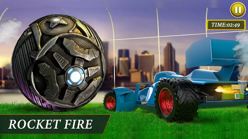 Play Rocket Car Soccer Ball League! as an online game Rocket Car Soccer Ball League! with UptoPlay