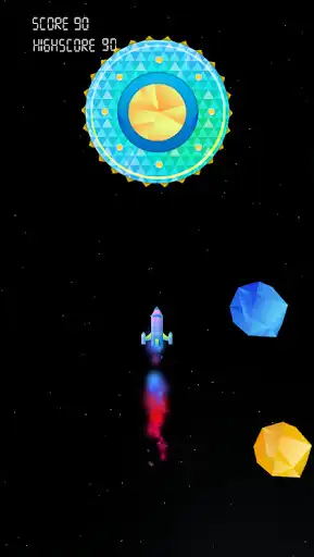 Play Rockety  - simple tapping rocket game - as an online game Rockety  - simple tapping rocket game - with UptoPlay
