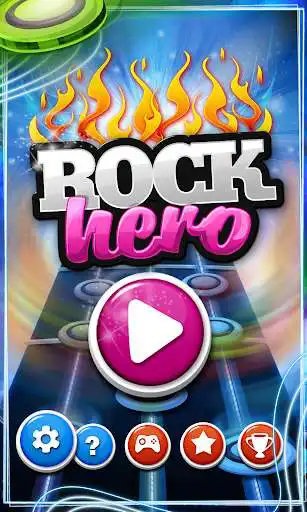 Play Rock Hero - Guitar Music Game as an online game Rock Hero - Guitar Music Game with UptoPlay