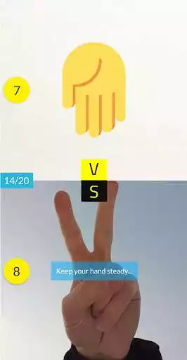 Play Rock Paper Scissors with Artificial Intelligence as an online game Rock Paper Scissors with Artificial Intelligence with UptoPlay