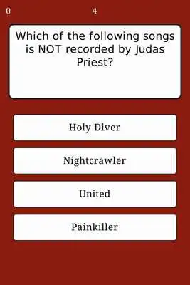 Play ROCK QUIZ - SONGS AND ARTISTS