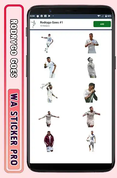 Play Rodrygo Goes - WA Sticker Pro as an online game Rodrygo Goes - WA Sticker Pro with UptoPlay