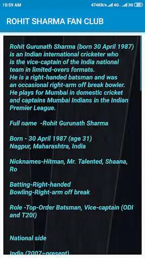 Play ROHIT SHARMA FAN CLUB  and enjoy ROHIT SHARMA FAN CLUB with UptoPlay