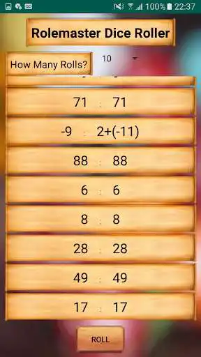 Play Rolemaster Dice Roller  and enjoy Rolemaster Dice Roller with UptoPlay