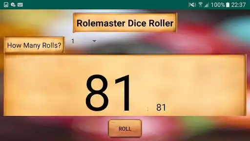 Play Rolemaster Dice Roller as an online game Rolemaster Dice Roller with UptoPlay