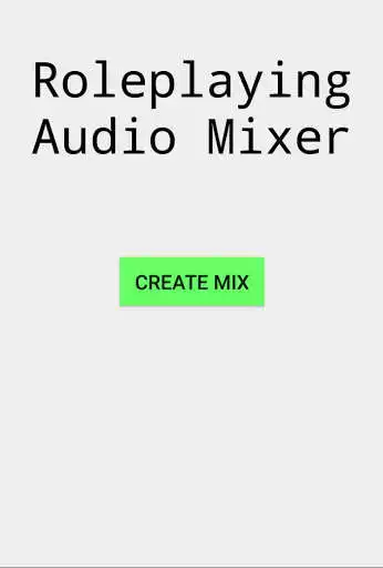 Play Roleplaying Audio Mixer