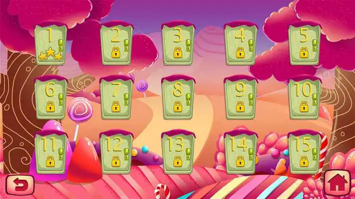 Play Rolling candy ball puzzle game