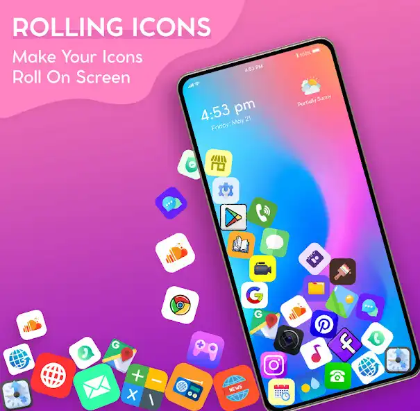 Play Rolling Icons Gravity Launcher  and enjoy Rolling Icons Gravity Launcher with UptoPlay