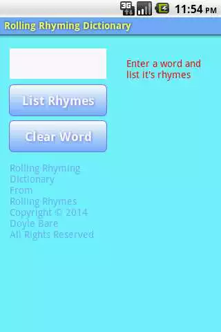 Play APK Rolling Rhyming Dictionary  and enjoy Rolling Rhyming Dictionary with UptoPlay rollingrhymes.rrhymedict.rrd_gp