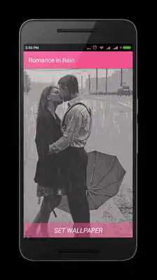 Play Romance In Rain Live Wallpaper
