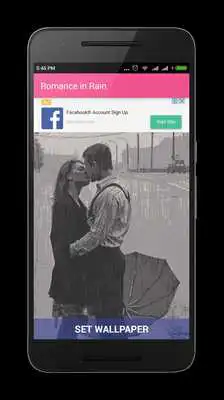 Play Romance In Rain Live Wallpaper