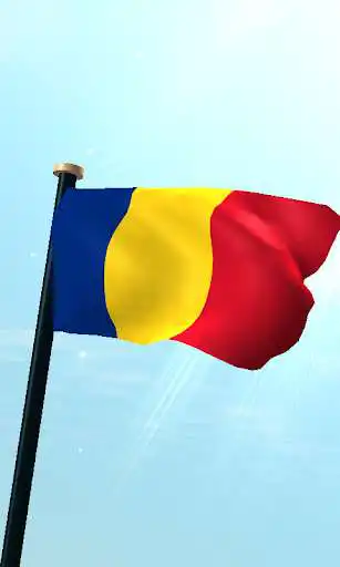 Play Romania Flag 3D Free Wallpaper