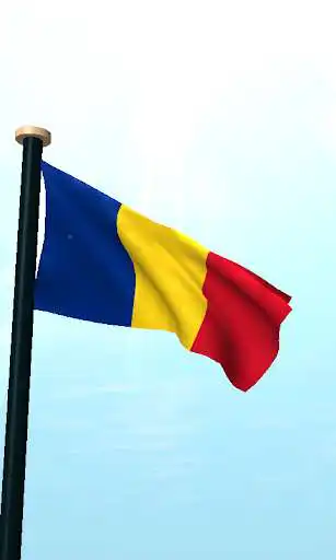 Play Romania Flag 3D Free Wallpaper