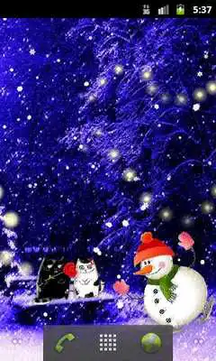 Play Romantic Christmas Live Wallpaper