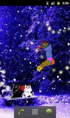 Play Romantic Christmas Live Wallpaper