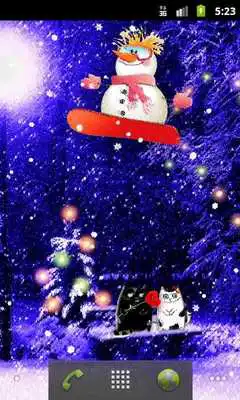 Play Romantic Christmas Live Wallpaper