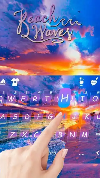 Play Romantic Colorful Beach Keyboard Theme  and enjoy Romantic Colorful Beach Keyboard Theme with UptoPlay