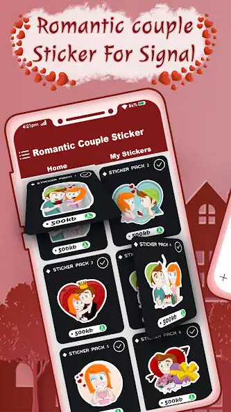 Play Romantic Couple Stickers For S  and enjoy Romantic Couple Stickers For S with UptoPlay