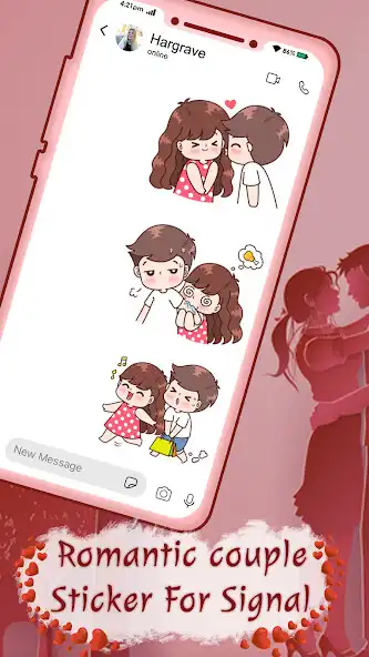 Play Romantic Couple Stickers For S as an online game Romantic Couple Stickers For S with UptoPlay