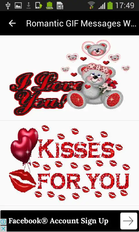 Play Romantic GIF Messages Wishes
