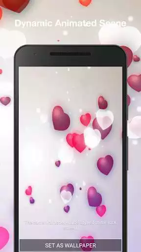 Play Romantic Hearts Live Wallpaper