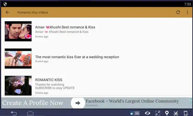 Play Romantic Kiss Videos