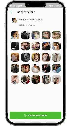 Play Romantic Kiss WA-Sticker  and enjoy Romantic Kiss WA-Sticker with UptoPlay