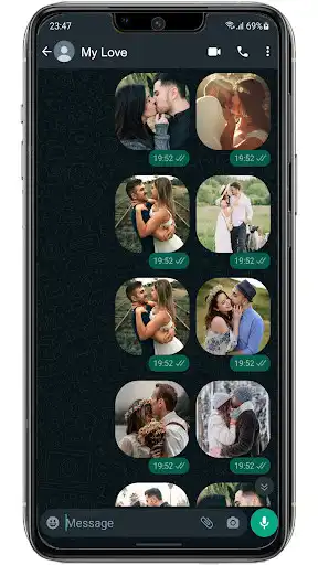 Play Romantic Kiss WA-Sticker as an online game Romantic Kiss WA-Sticker with UptoPlay