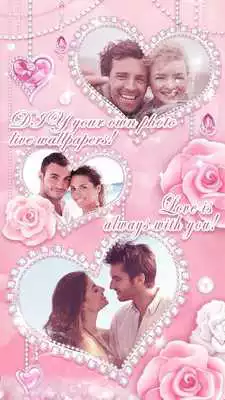 Play Romantic Love Collage - DIY Photo Live Wallpaper