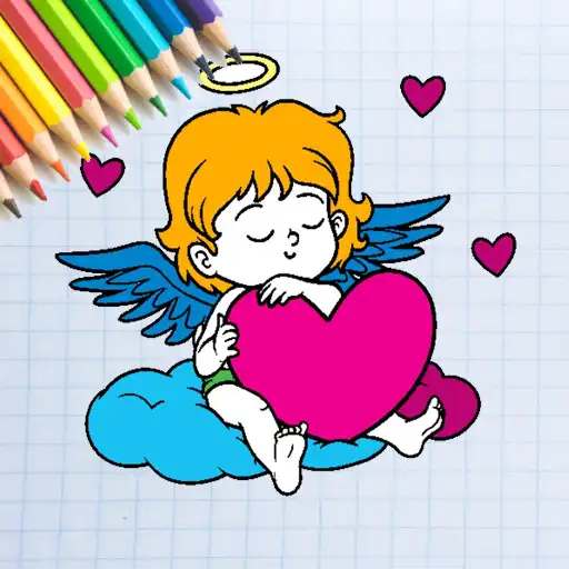 Play Romantic Love Coloring Book APK