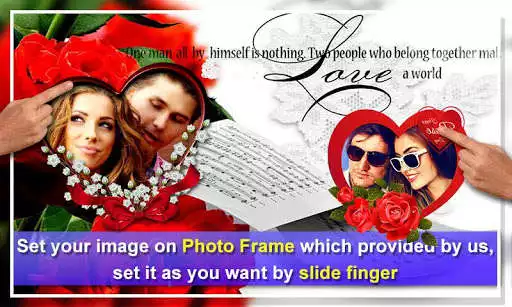 Play Romantic Love Dual Photo Frames