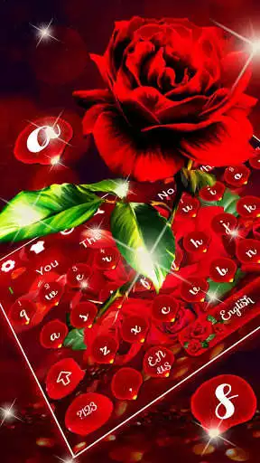 Play APK Romantic Love Red Rose Keyboard  and enjoy Romantic Love Red Rose Keyboard with UptoPlay keyboard.theme.romantic.love.red.roses