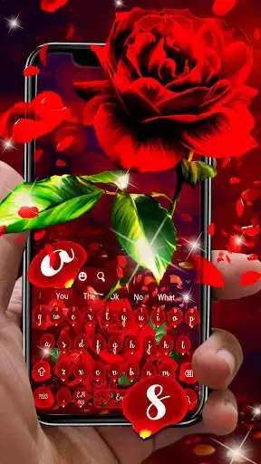 Play APK Romantic Love Red Rose Keyboard  and enjoy Romantic Love Red Rose Keyboard with UptoPlay keyboard.theme.romantic.love.red.roses