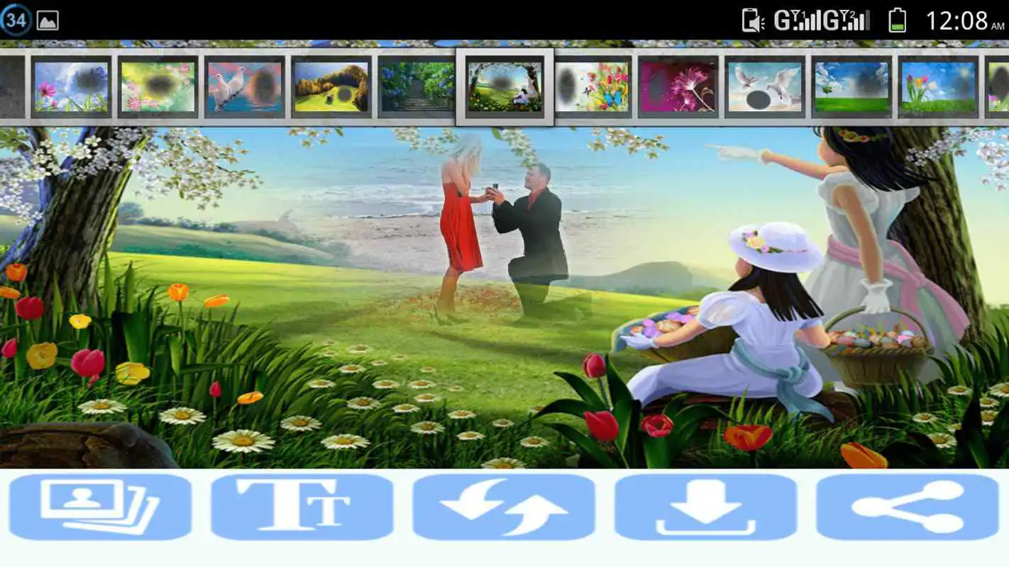 Play Romantic Nature Photo Frame