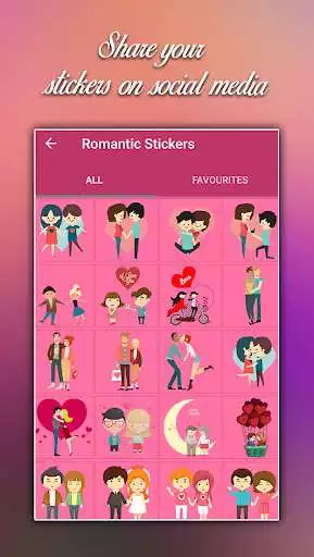 Play Romantic Photo Stickers - Stickers For Couple