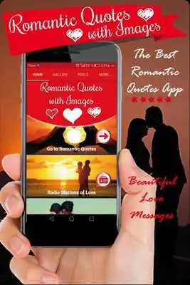 Play romantic quotes with images best love messages app