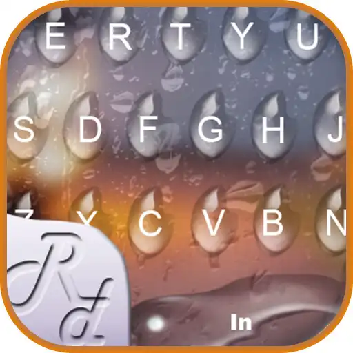 Play Romantic Raindrops Keyboard Theme APK
