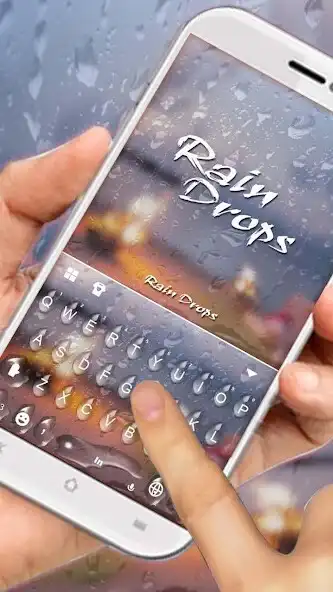Play Romantic Raindrops Keyboard Theme as an online game Romantic Raindrops Keyboard Theme with UptoPlay