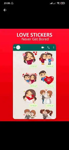 Play Romantic stickers : WASticker for Lovers  and enjoy Romantic stickers : WASticker for Lovers with UptoPlay