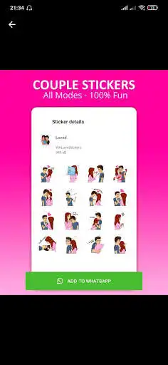 Play Romantic stickers : WASticker for Lovers as an online game Romantic stickers : WASticker for Lovers with UptoPlay