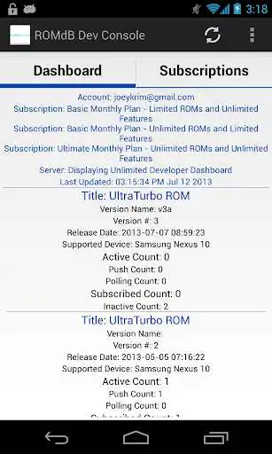 Play ROMDashboard Developer Console  and enjoy ROMDashboard Developer Console with UptoPlay