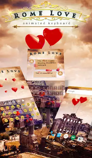 Play Rome Love Animated Keyboard + Live Wallpaper  and enjoy Rome Love Animated Keyboard + Live Wallpaper with UptoPlay