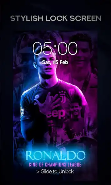 Play Ronaldo Lock Screen as an online game Ronaldo Lock Screen with UptoPlay