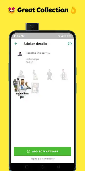 Play Ronaldo Sticker for WA as an online game Ronaldo Sticker for WA with UptoPlay